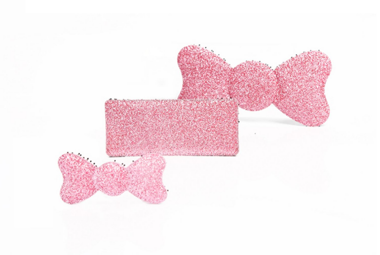 KAMIPITA Glitter Ribbon,Middle Ribbon,Small ribbon,Glittery material sparkling cutely) Stick-on Hair Accessories