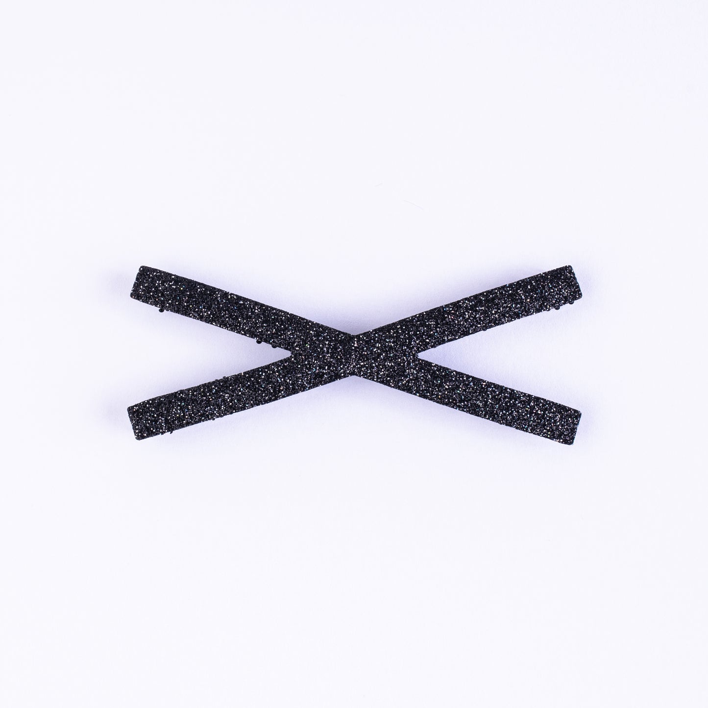 KAMIPITA Glitter Pattern Cross(X) 2pieces,Glittery material sparkling cutely) Stick-on Hair Accessories