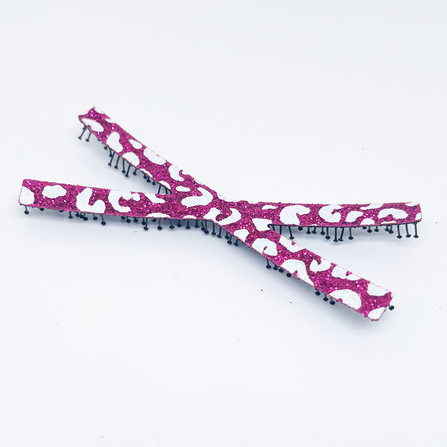 KAMIPITA Glitter Pattern Cross(X) 2pieces,Glittery material sparkling cutely) Stick-on Hair Accessories